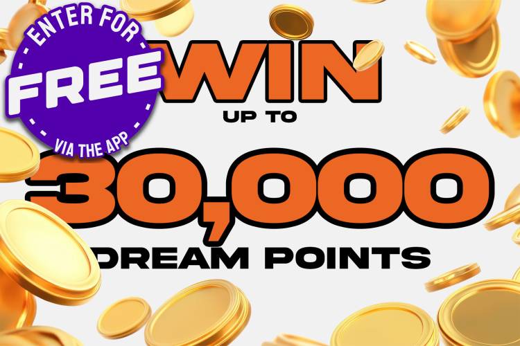 FREE: 10,000 Dream Points (Tripled over £1 Spend)