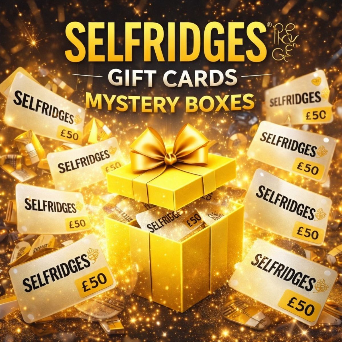 Selfridges Gift Cards Mystery Boxes Live Show