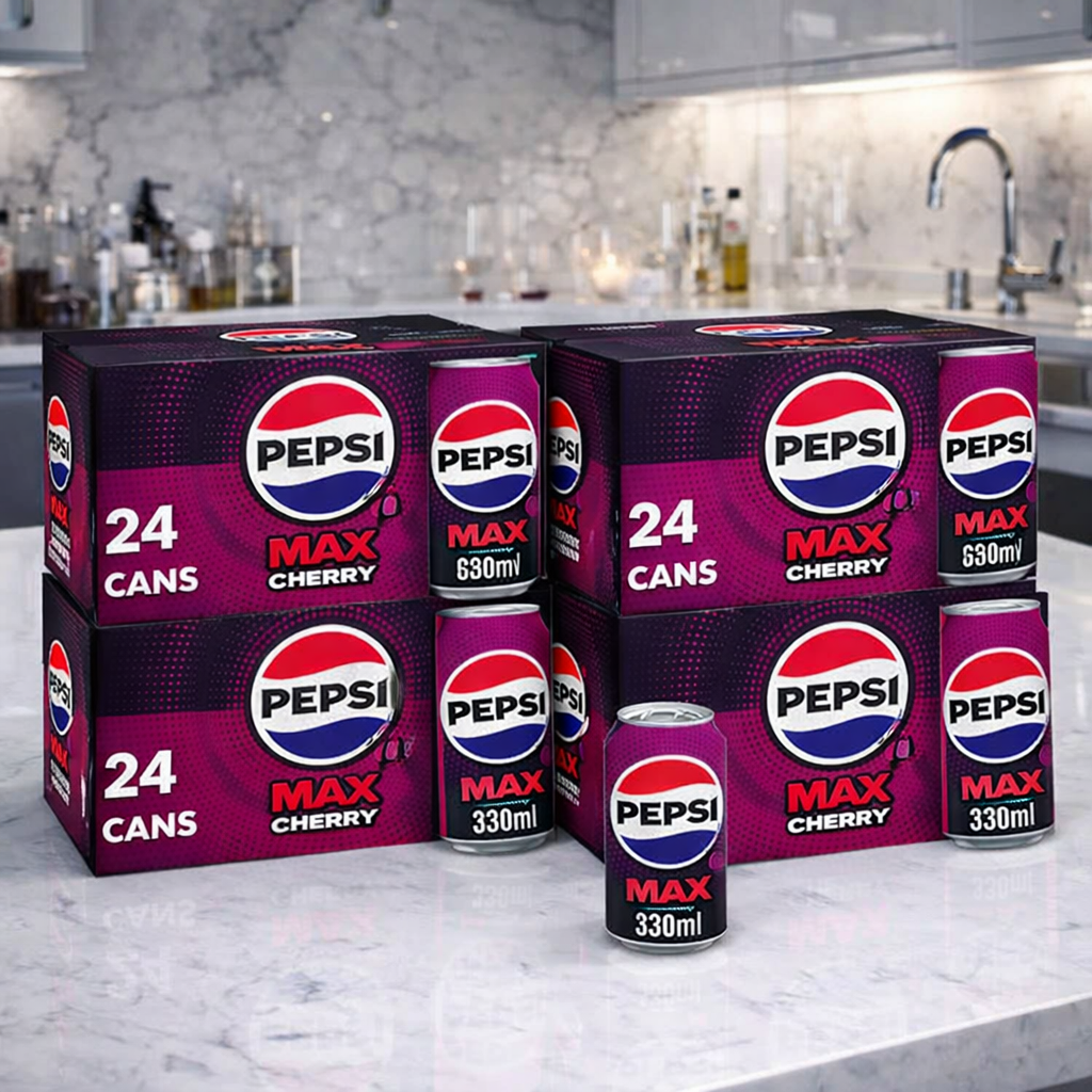 96 x Pepsi Max Cherry Cans 11.03.26