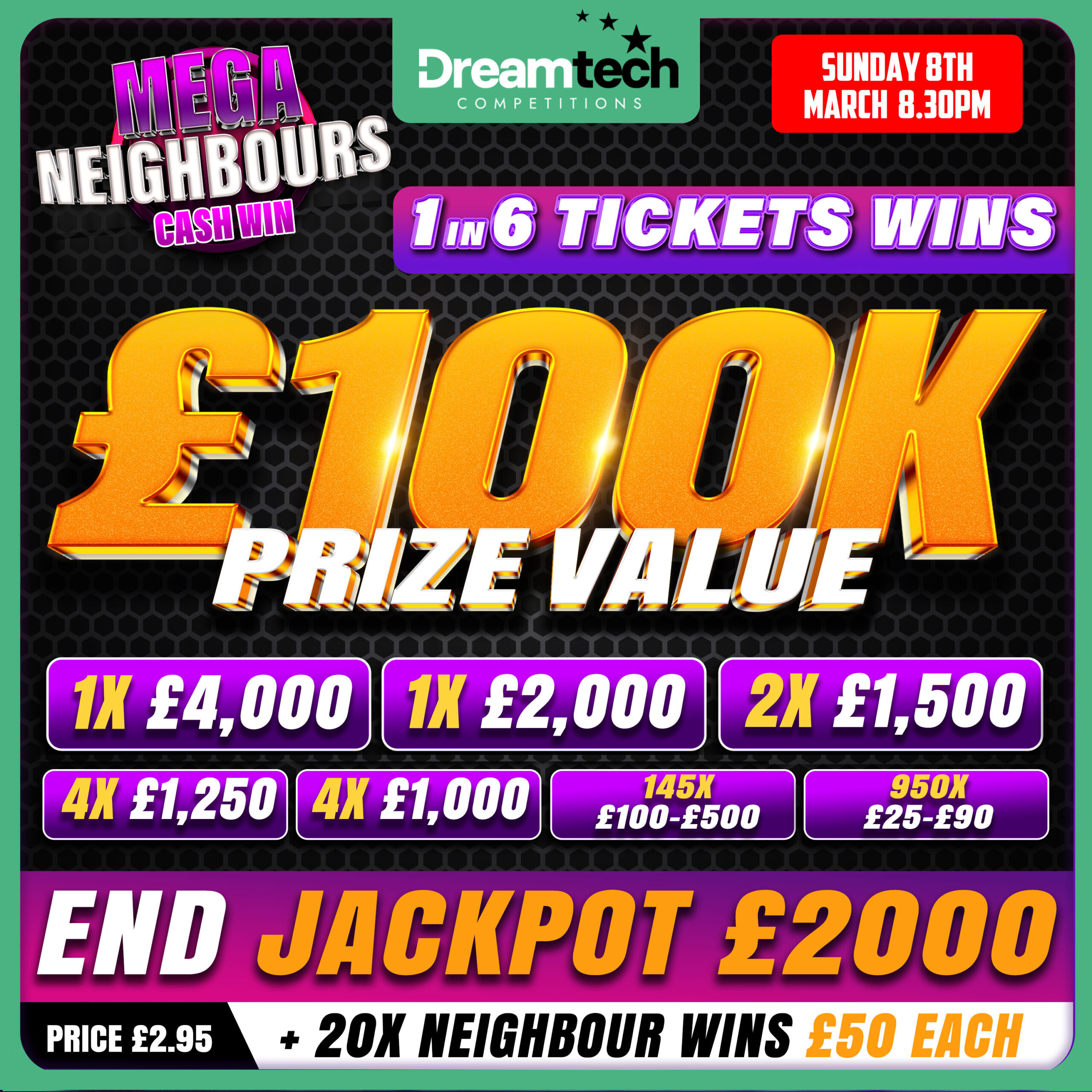 MEGA £100k Neighbours Cash WIN | £2,000 Jackpot + 20 x NEIGHBOURS!