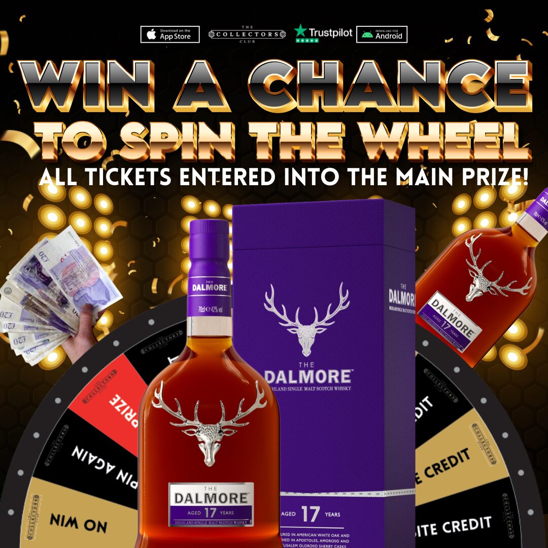WIN THE BRAND NEW DALMORE 17 YEAR OLD PLUS 10 BONUS WIN SPINS! DALMORE 17 BONUS BOTTLE!!