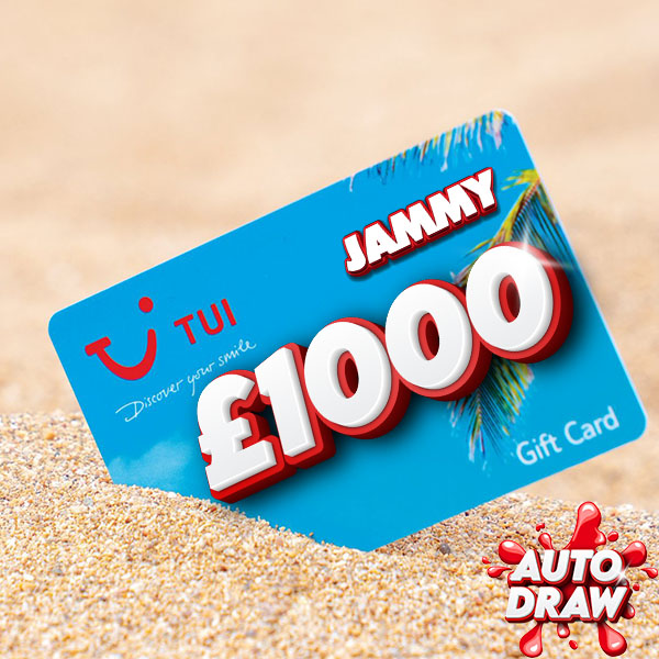£1000 TUI NEW YEAR GET AWAY GIFT CARD or £1000 CASH!