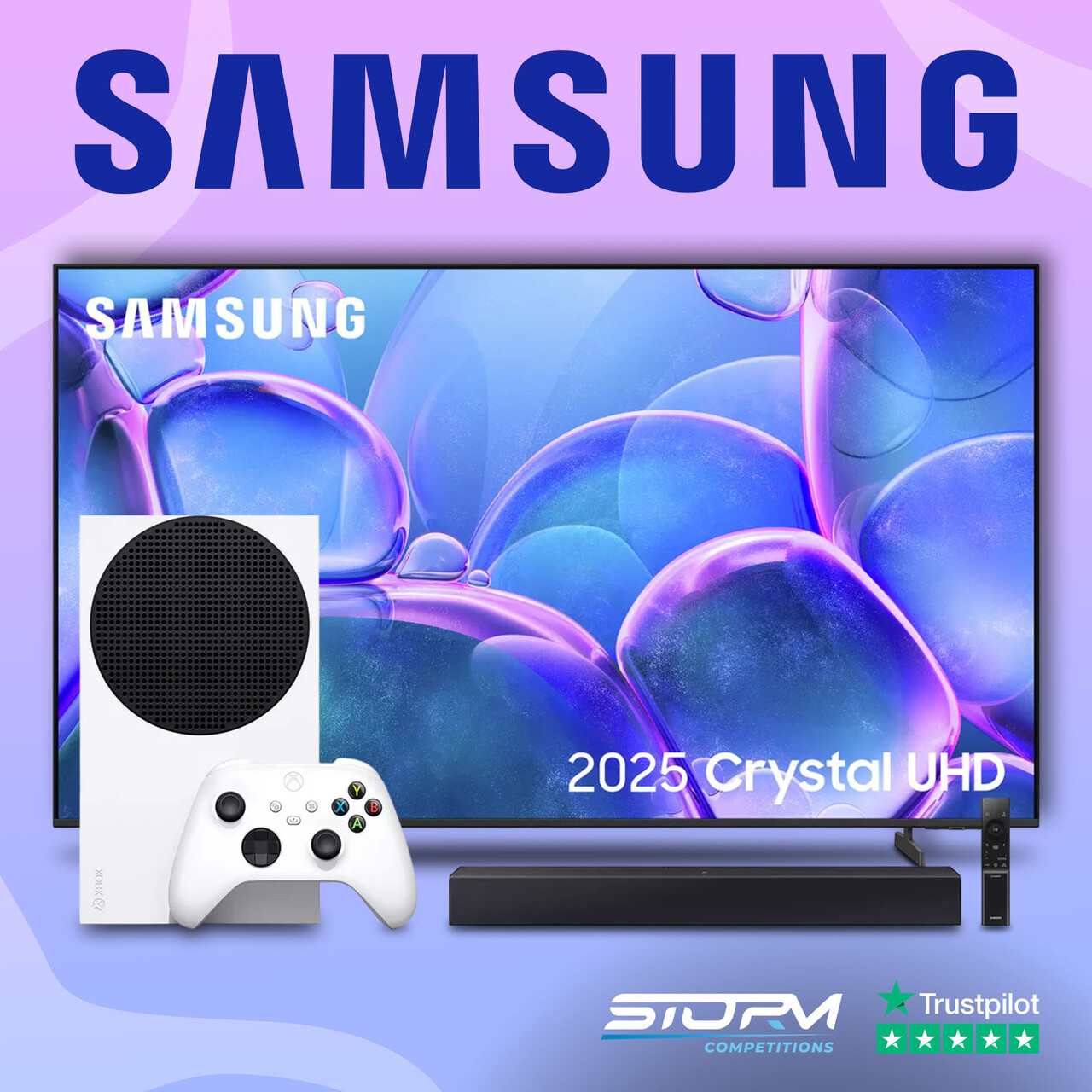 Samsung 65 Inch Smart 4K UHD HDR LED TV, Xbox Series X & Samsung Speaker Kit