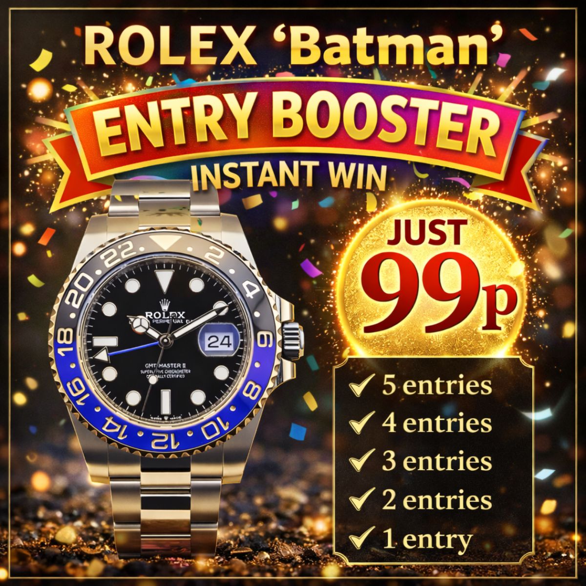 Rolex ‘Batman’ Entry Booster