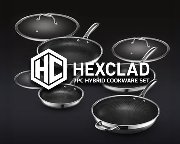 Win This 7pc HexClad Hybrid Cookware Set!