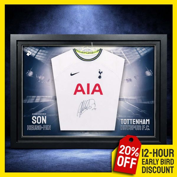 Spurs Competition! Win this Son Heung-Min Signed & Framed Spurs Shirt!