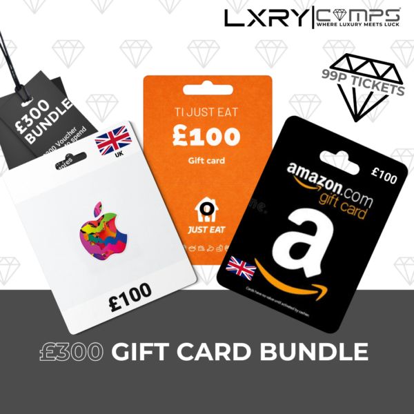 £300 Voucher Bundle – Amazon, Apple & Just Eat + Instant Wins