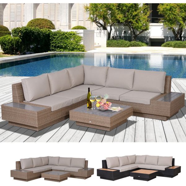 £450 OR 4Pcs Sectional Rattan Sofa Garden Furniture Set
