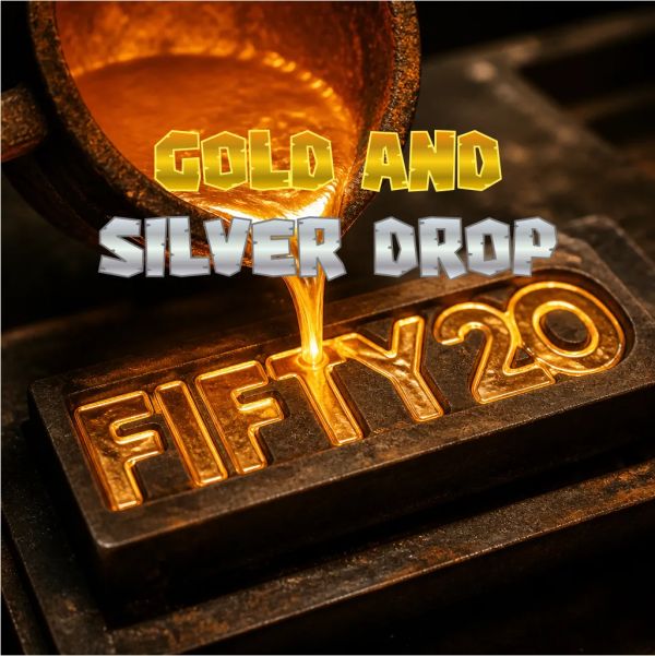 GOLD AND SILVER DROP