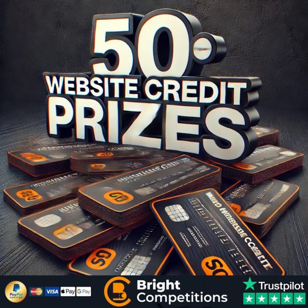 ENDING TODAY – Website Credit! 50x Instant Credit Wins & £100 Credit Jackpot #50