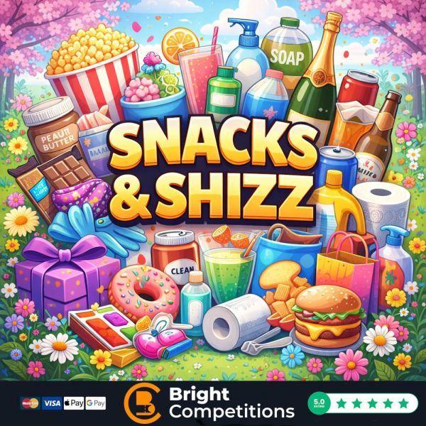 Snacks & Shizz! 30 Instant Wins & £50 Supermarket Voucher Main Prize