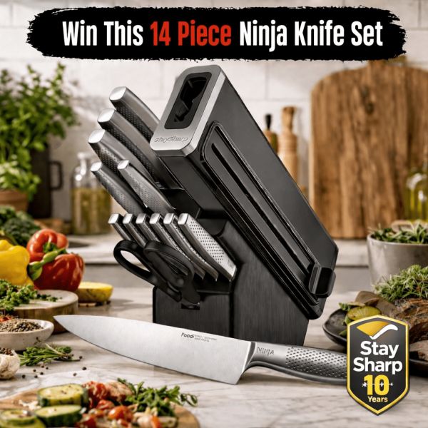 Ninja StaySharp Deluxe 14pc Knife Block With Integrated Sharpener #15