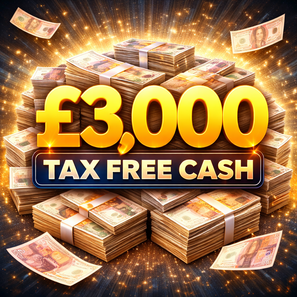 £3,000 TAX FREE CASH 08.03.26