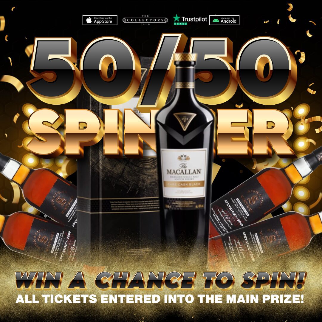 WIN THIS MACALLAN RARE CASK BLACK! PLUS 5 BONUS 50/50 INSTANT WIN SPINS!