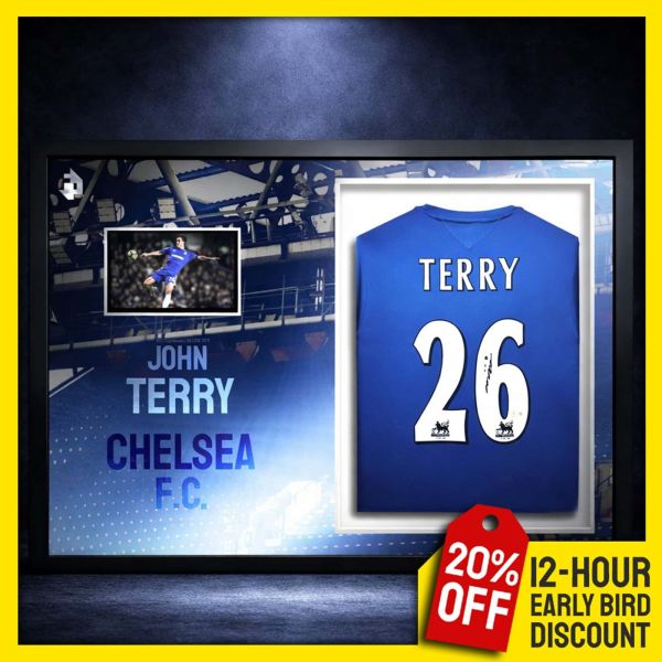 John Terry Signed & Custom LED Framed Shirt With In-Built TV!