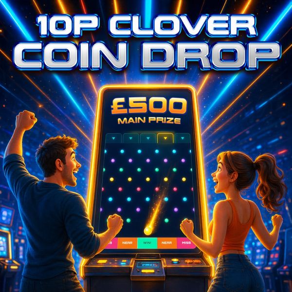 BRAND NEW: 10p Clover Coin Drop