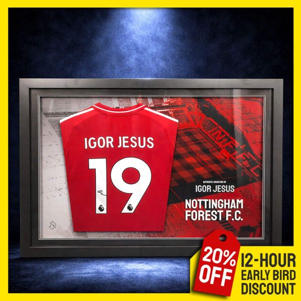 Igor Jesus Signed & Custom LED Framed Shirt!
