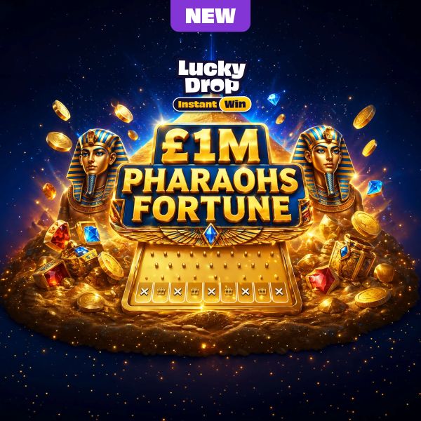 £1M Pharaoh's Lucky Drop Instant WIn