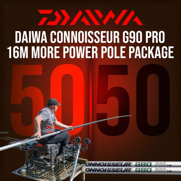 Daiwa Connoisseur G90 16m More Power Pole – 50/50 CHANCE TO WIN!