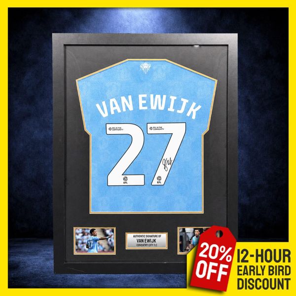 Milan van Ewijk Signed & Framed Coventry Shirt!