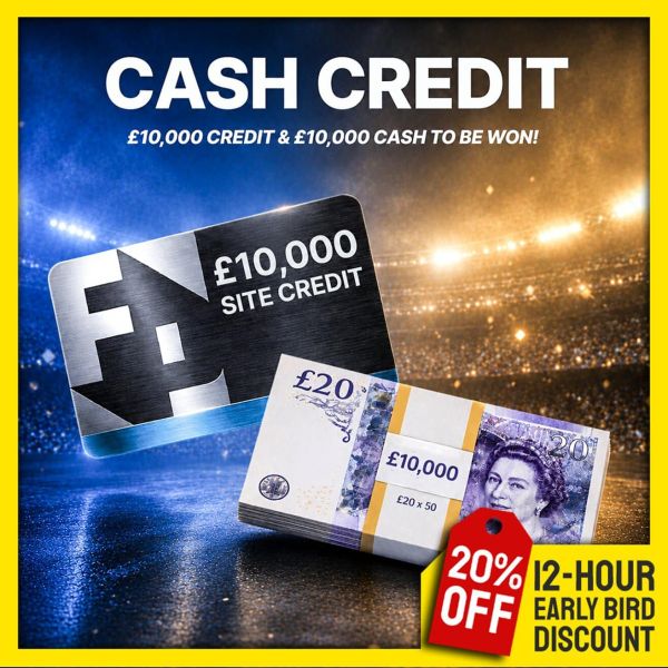 Cash Credit! £20,000 in Prizes to be won!