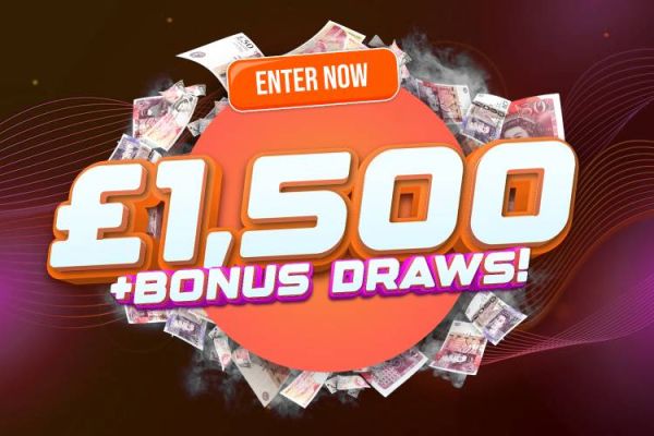 Win £1,500 Tax Free Cash + Bonus Draw