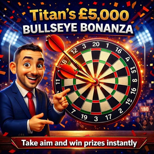 Titan’s £5,000 Bullseye Bonanza & Instant Wins