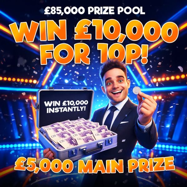 Win £10,000 For 10p! £85,000 Prize Pool