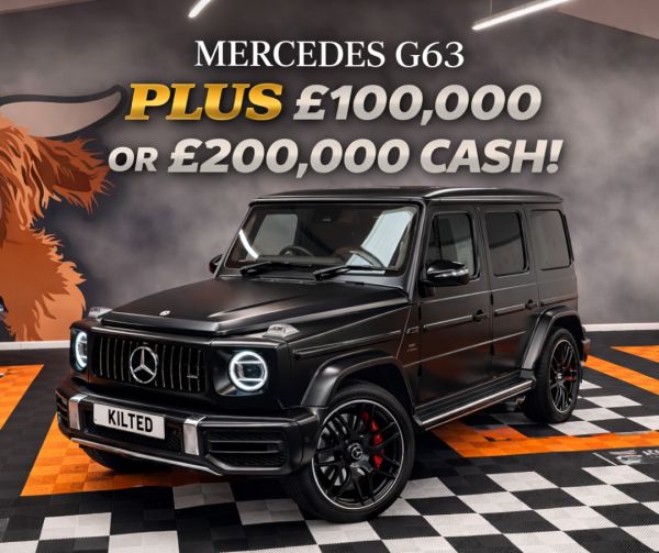 Monthly Star Prize – G-Wagon Dream: Win a 2023 Mercedes-AMG G63 Plus £100,000 Cash in the Boot or £200,000 Cash Alternative