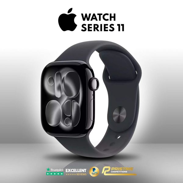 Apple Watch Series 11 GPS 42mm Jet Black Sport Band