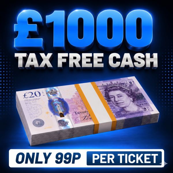 WIN £1000 TAX FREE CASH FOR ONLY 99P! 💵