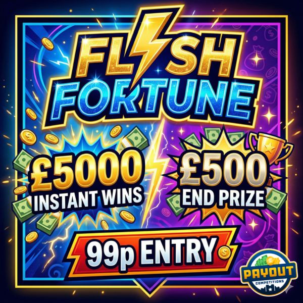 Flash Fortune Instant Wins + £500 End Prize