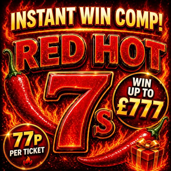 RED HOT 7S WIN UPTO TO £777 FOR JUST 77P