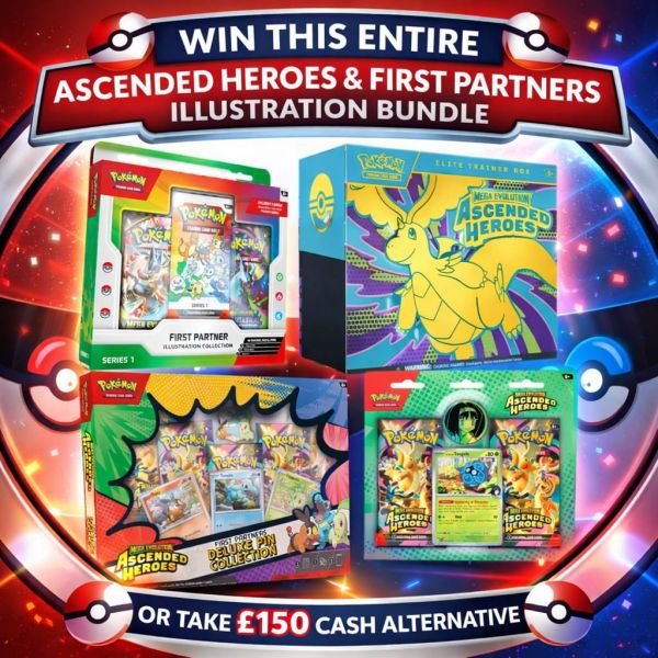 Pokémon TCG: Asended Heroes & First Partner Illustration Bundle (New & Sealed)