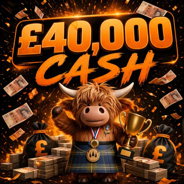 WIN £40,000 CASH – MEGA LOW ODDS!