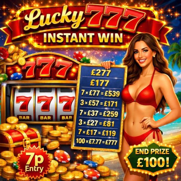 Lucky 7s Instant Slots #3 (£100 End Prize)