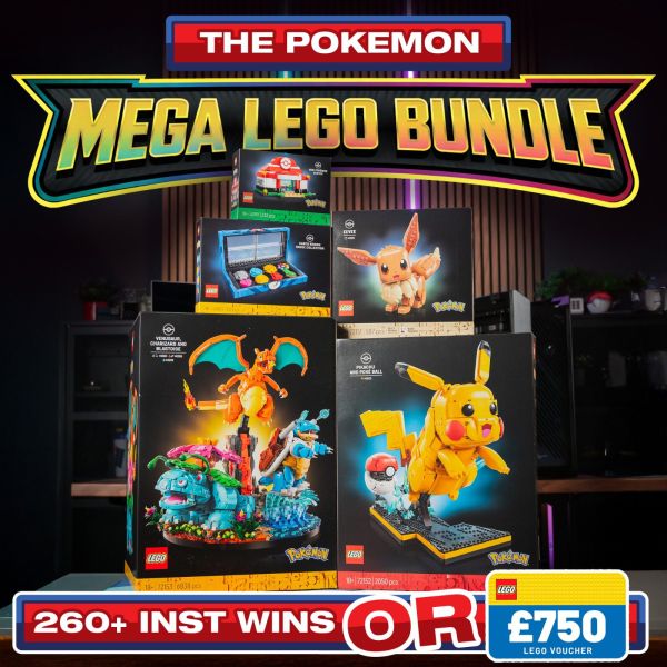 Mega Lego Pokémon Bundle or £750 Lego Voucher! 260+ Inst Wins!