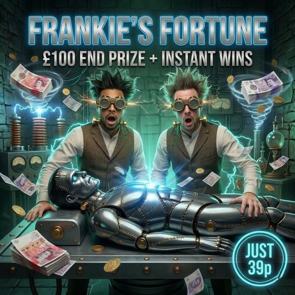 FRANKIE'S FORTUNE 💰 £100 END PRIZE +INSTANT WINS 🧟‍♂️