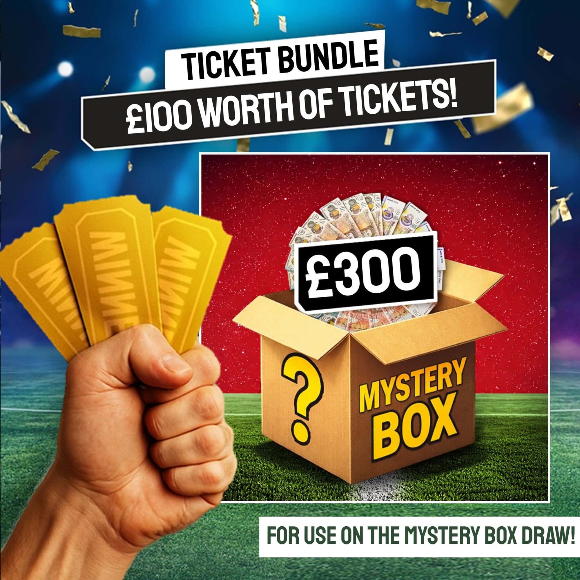 12-HOUR Competition! £100 Ticket Bundle into the 'Mystery Box' Competition!