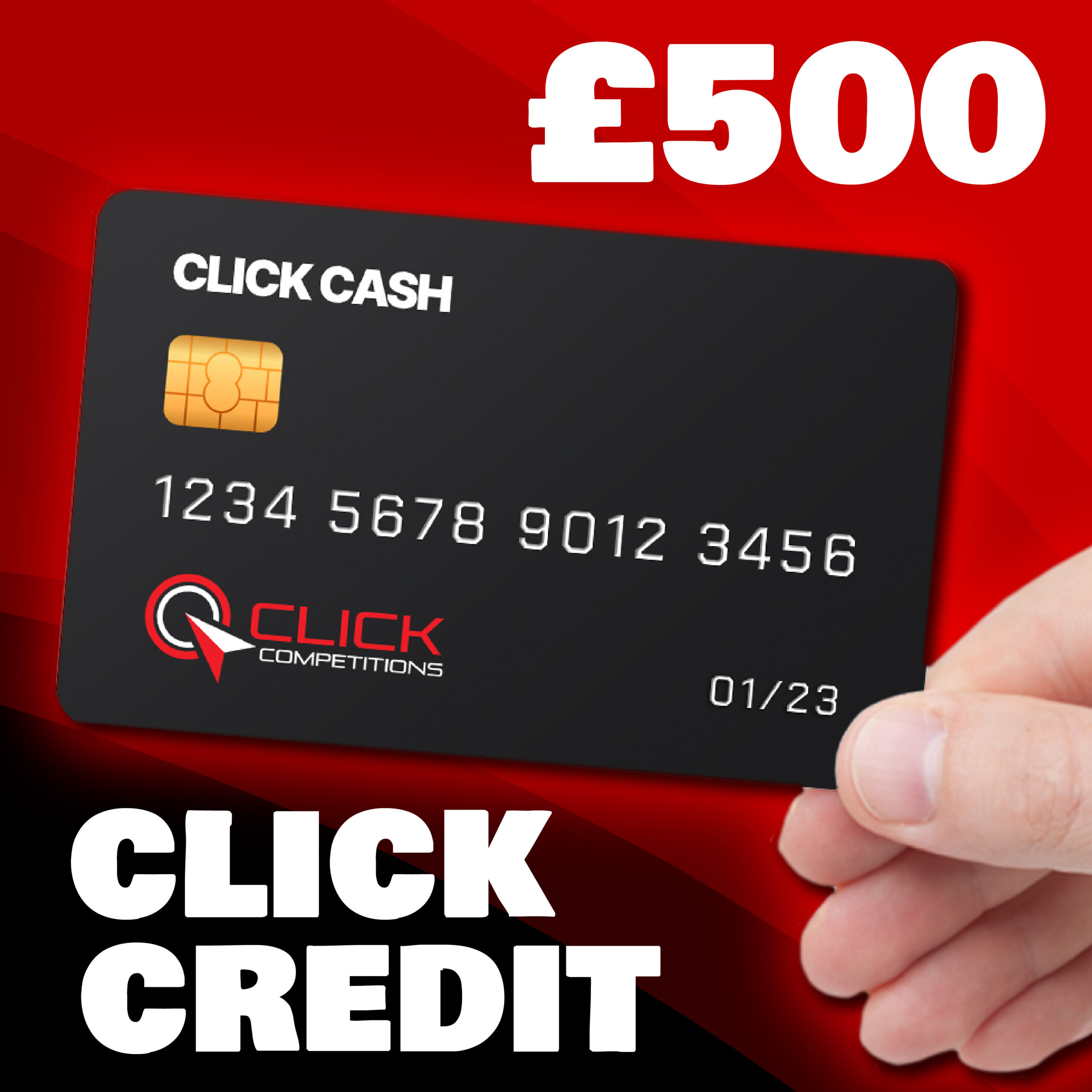 Win £500 Click Credit (Site Credit)