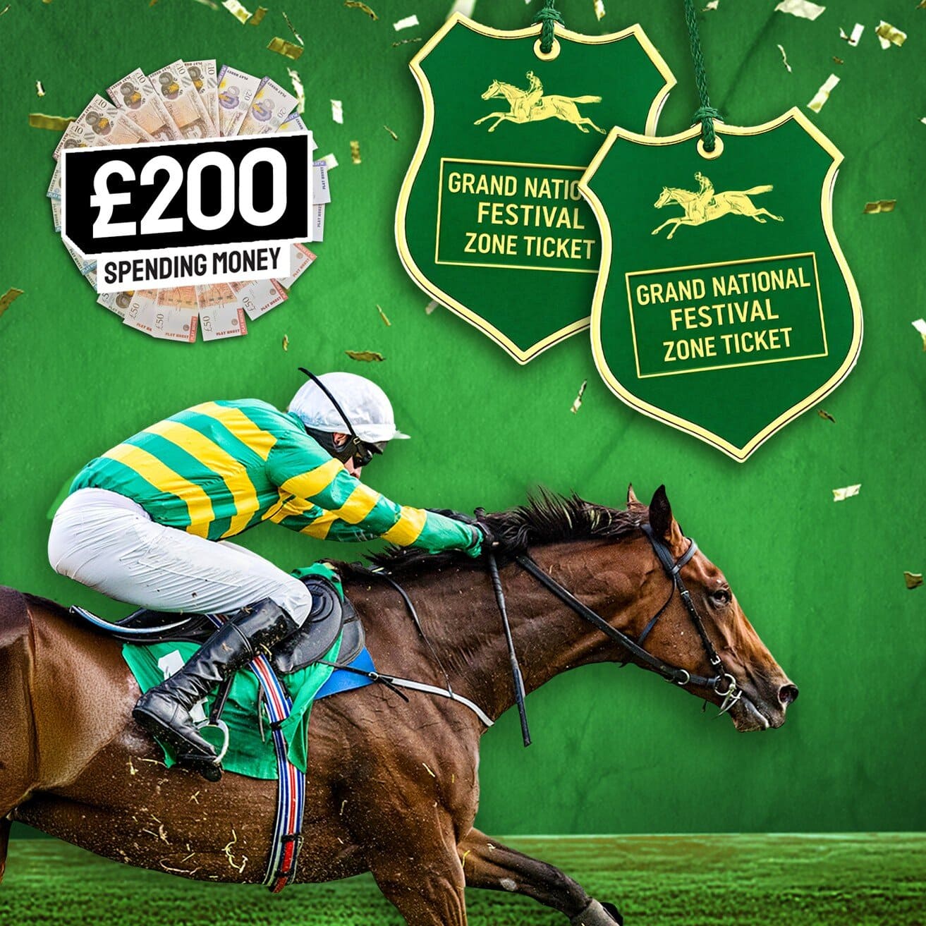 2026 Grand National Tickets PLUS £200 Spending Money!