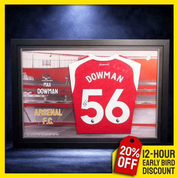 Max Dowman Signed & Custom LED Framed Shirt!