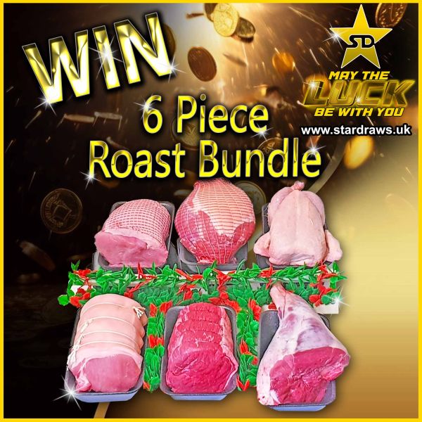 WK25 – 6 MEATS – Beef, Pork, Lamb, Gammon, Chicken & Turkey (Odds:1:100)