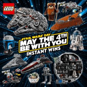 May The 4th Be With You! £16,000+ Star Wars Instant Wins + LEGO Death Star End Prize!