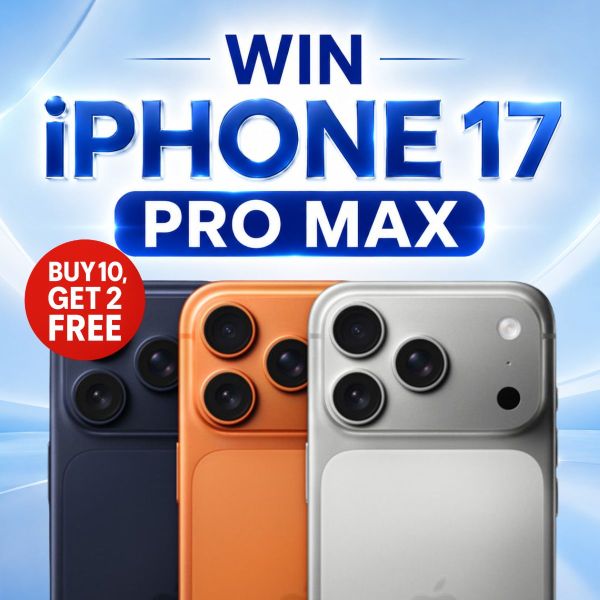 Win iPhone 17 Pro Max 512GB (£950 Cash Alternative)