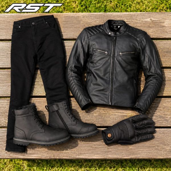 The Retro One – Roadster Jacket, Jeans, Gloves & Boots