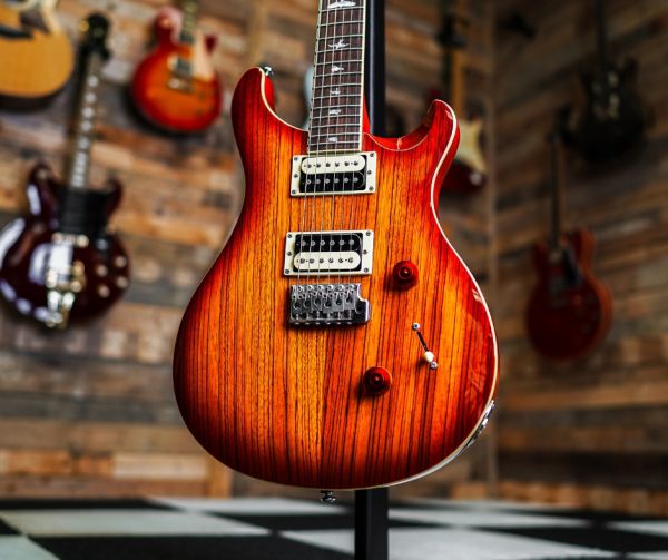 PRS SE Custom 24 Exotic Zebrawood in Vintage Sunburst