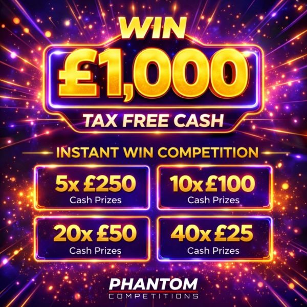 WIN £1,000 Tax Free Cash + Instant Wins