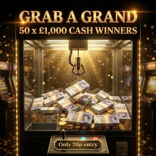Grab A Grand – 50 X £1,000 Cash Prizes to be won