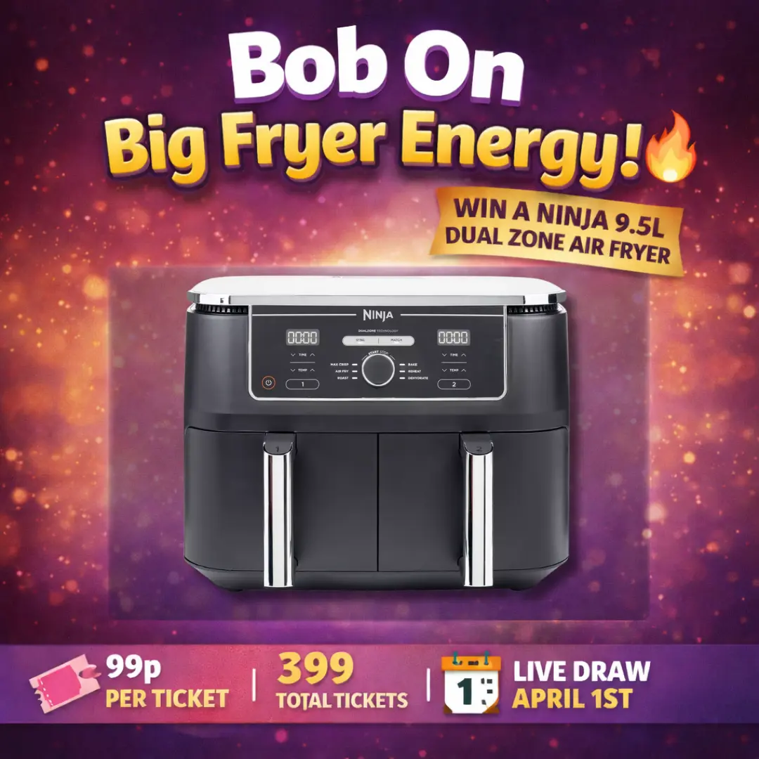 Bob On Big Fryer Energy! 🔥 Win a Ninja 9.5L Dual Zone Air Fryer